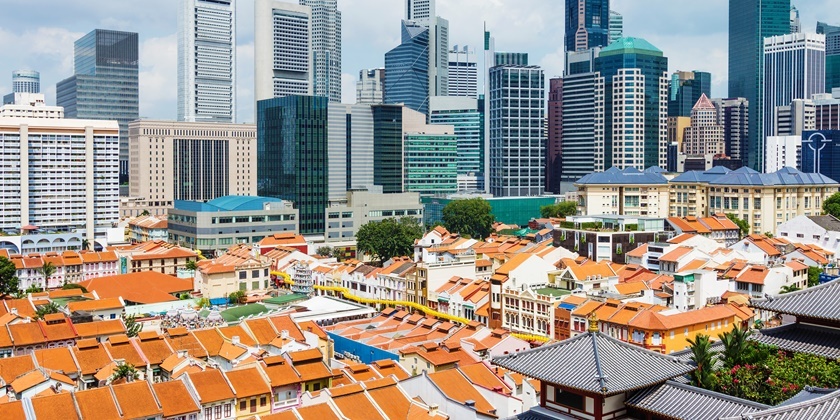 Singapore city skyline