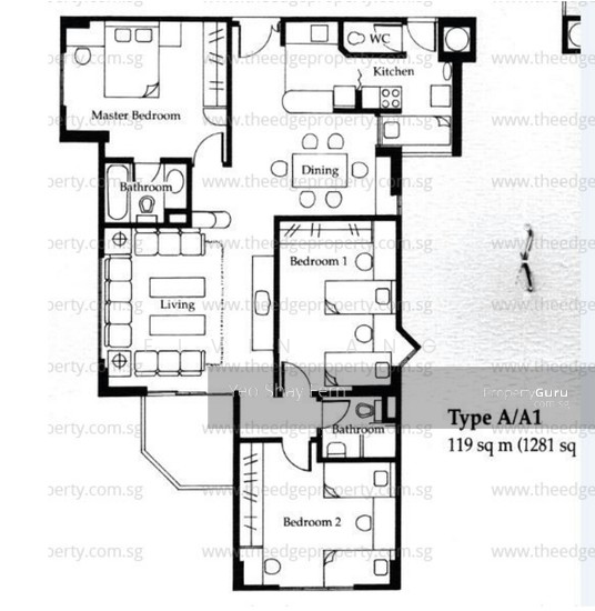 Ava Towers, 10 Ava Road, 3 Bedrooms, 1281 Sqft, Condos & Apartments for