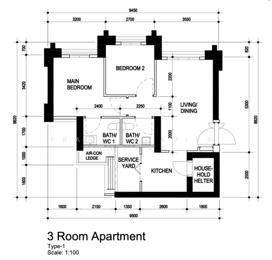 30 Margaret Drive, 30 Margaret Drive, 2 Bedrooms, 667 sqft, HDB Flats