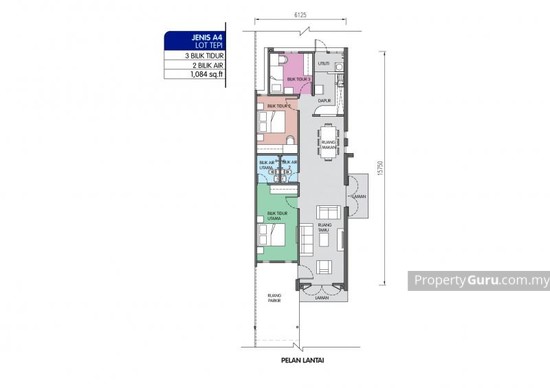 Residensi Woodford Estate di Beaufort Rumah Teres Untuk Dijual 