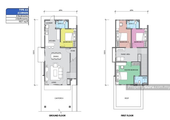 Residensi Junjong, Kulim, Kedah, 1 Bedroom, 130 sqft, Terraces / Link ...